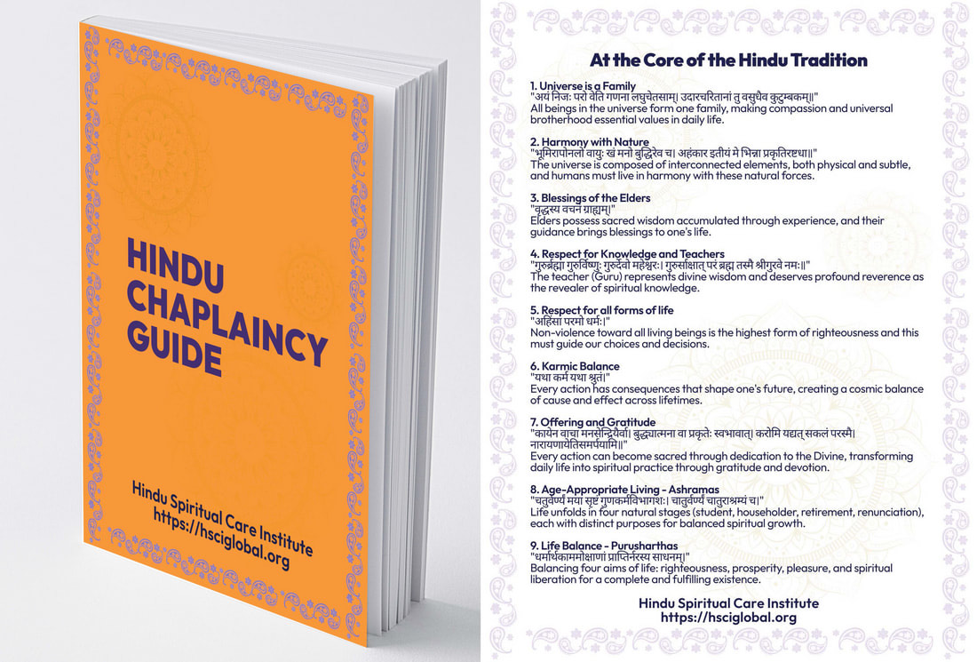 Hindu Chaplaincy Guide - Front and Back Cover
